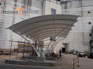 car parking tensile shade