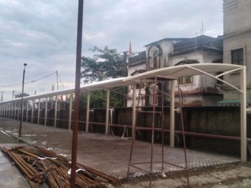 car parking tensile shade