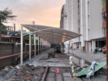 car parking tensile shade