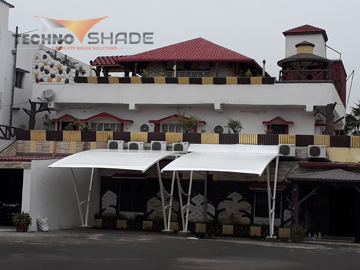 car parking tensile shade