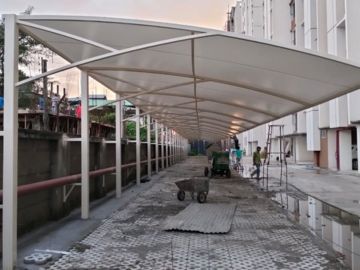 car parking tensile shade